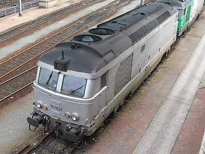La BB 167431 gris métallisé à Vaugirard (14/04/2003)
