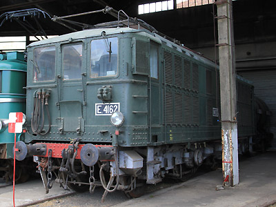 La BB 4177 préservée par la AAATV Nîmes dans son état et son numéro d'origine E-4162 Midi (23/06/2015)