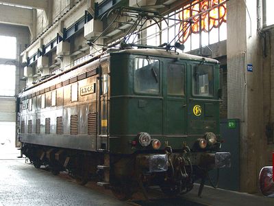 La BB 4769 préservée dans la collection de la Cité du Train était présentée au dépôt de la Chapelle durant "Grand Train" (22/10/2016)