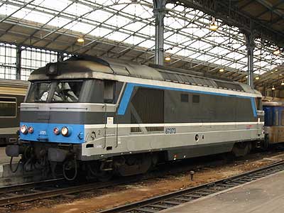 La BB 67373 à Tours (10/11/2002)
