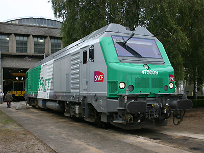 La BB 75039 présentée aux JPO de Chalindrey (22/09/2007)