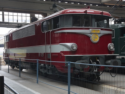 La BB 9291 restaurée en livrée Capitole (Exposition Grand Train, Paris, 14/10/2016)