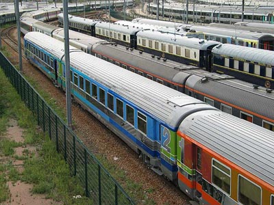 Villeneuve Prairie. L'une des grandes gérance voitures voyageurs SNCF