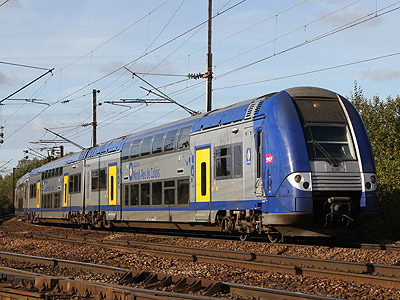 La rame 638 Nord-Pas de Calais à Lens (28/10/2012)