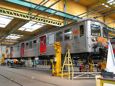 La Z 6141 en cours de modification FAP à St Pierre des Corps (14/06/2003)